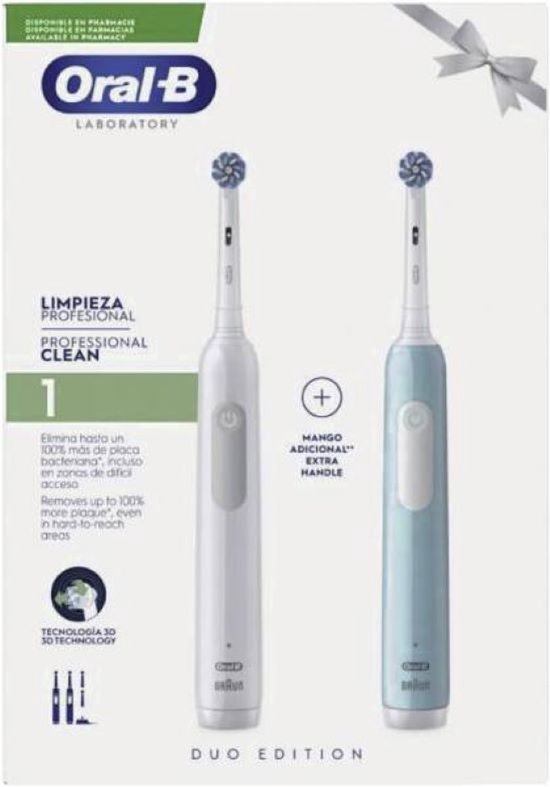 Oral-B Pro 1 Duo White & Blue: Een betrouwbare elektrische tandenborstel voor dagelijks gebruik