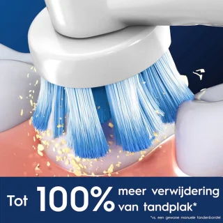 Oral-B PRO 1 Elektrische Tandenborstel Blauw + Extra Body Zwart