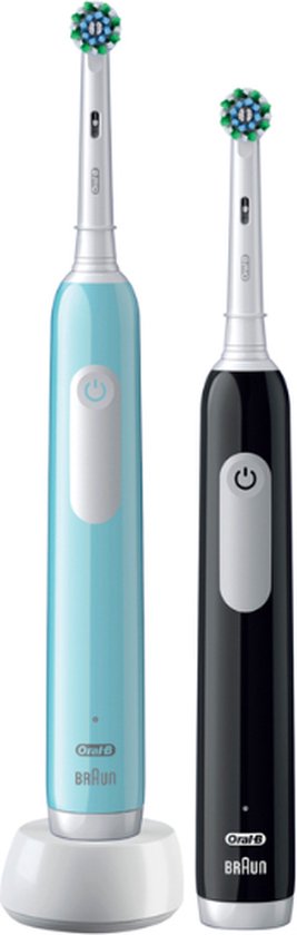 Oral-B PRO 1 Elektrische Tandenborstel Blauw + Extra Body Zwart
