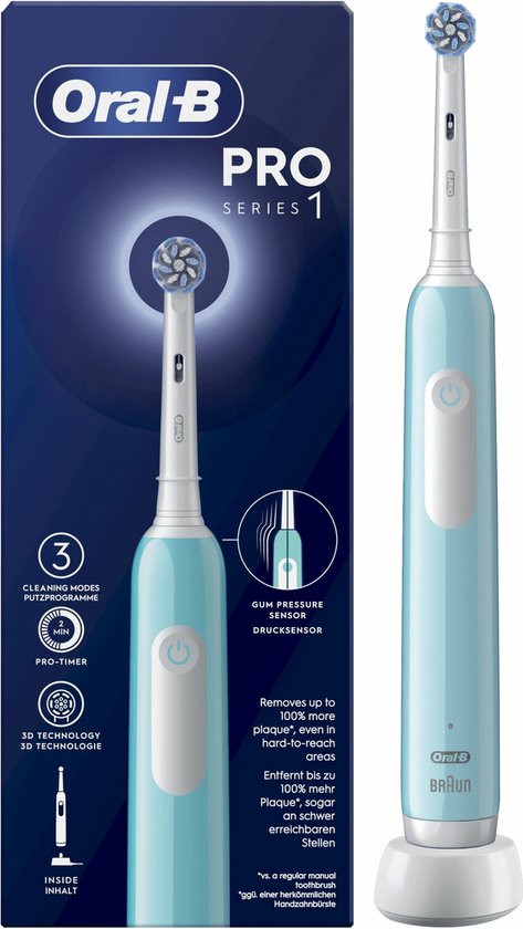 Oral-B Pro 1 Sensitive Clean elektrische tandenborstel blauw