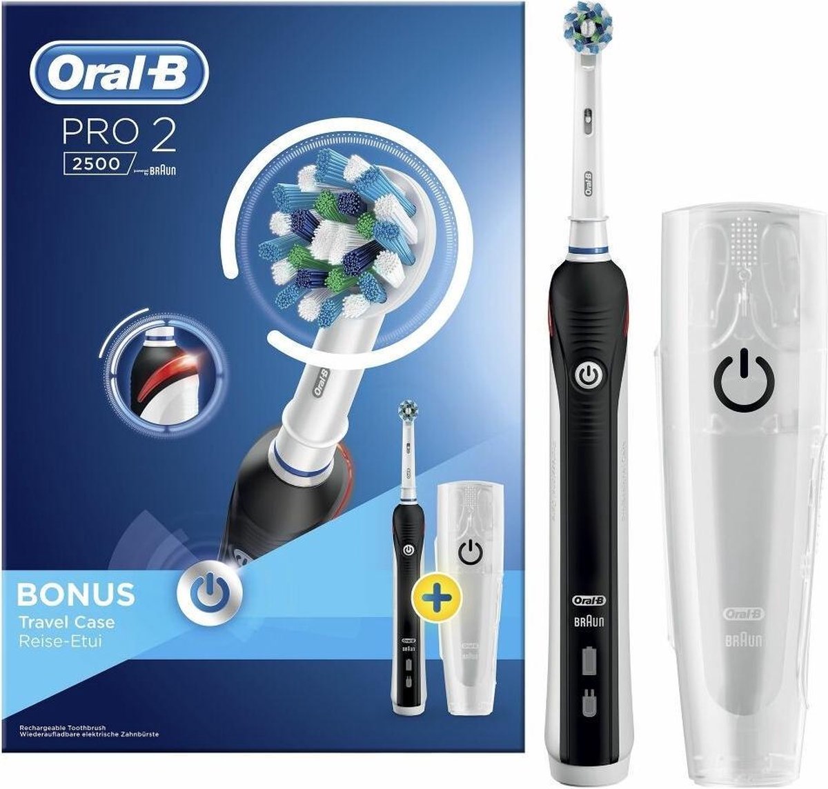 Oral-B Pro 2 2500 Elektrische Tandenborstel Zwart