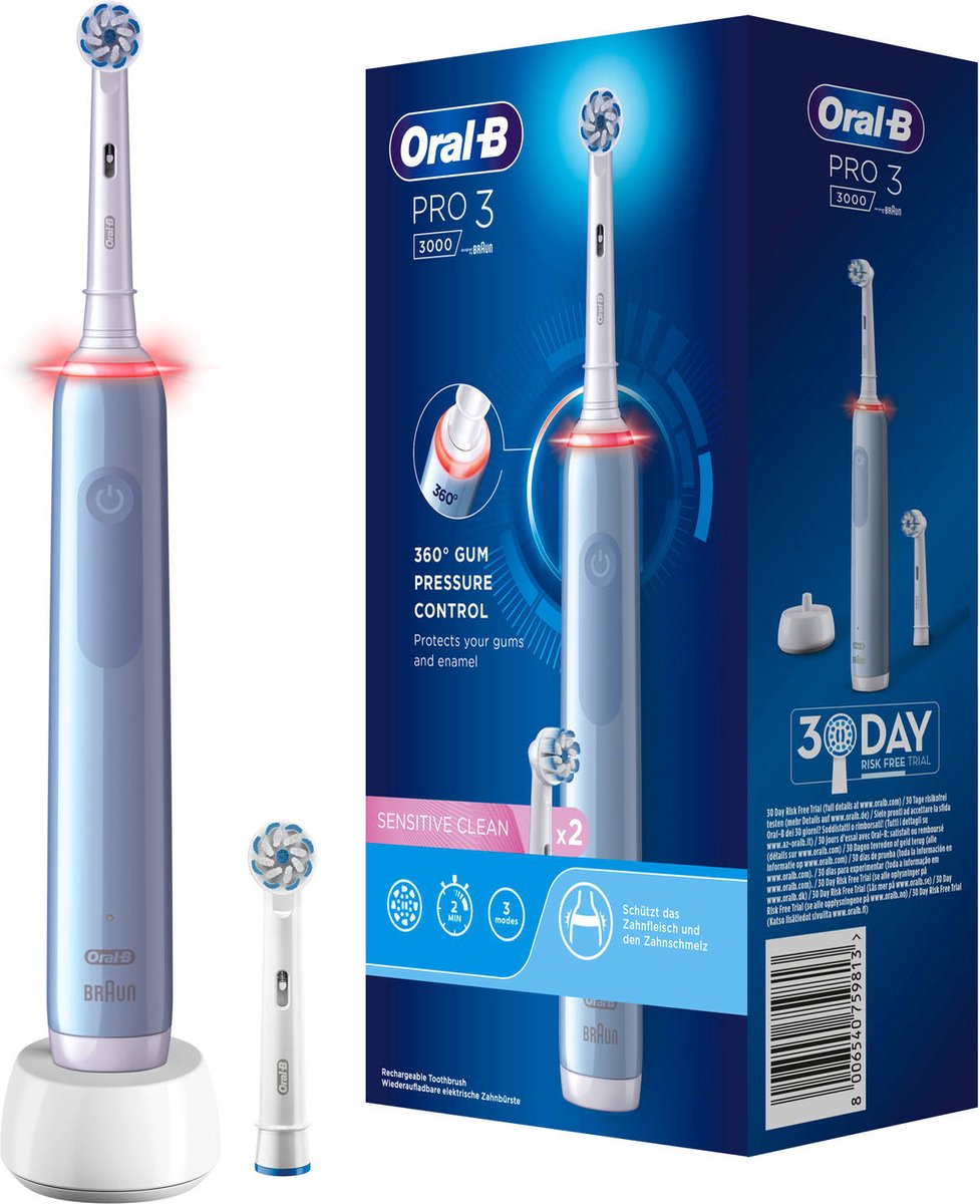 Oral-B Pro 3 3000 Elektrische Tandenborstel Blauw
