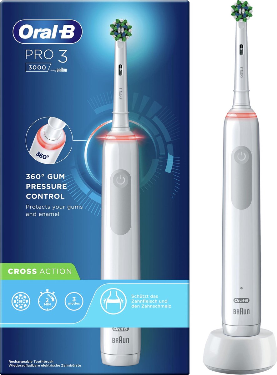 Oral-B Pro 3 3000 Elektrische Tandenborstel Wit