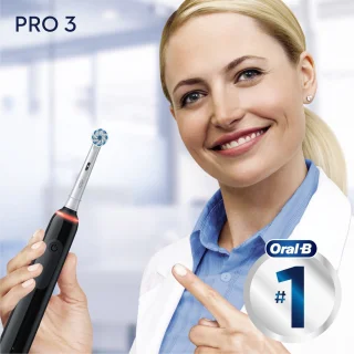 Oral-B Pro 3 3000 Zwarte Elektrische Tandenborstel Braun