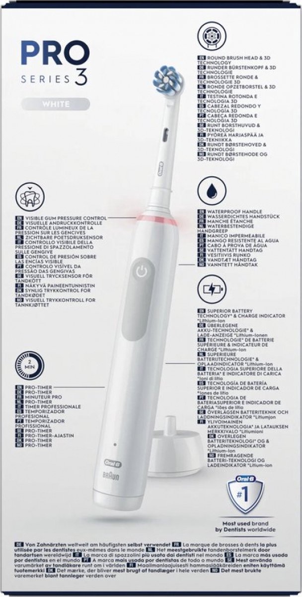 Oral-B Pro 3 3300 Elektrische tandenborstel Wit