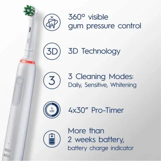Oral-B Pro 3 3300 Elektrische tandenborstel Wit