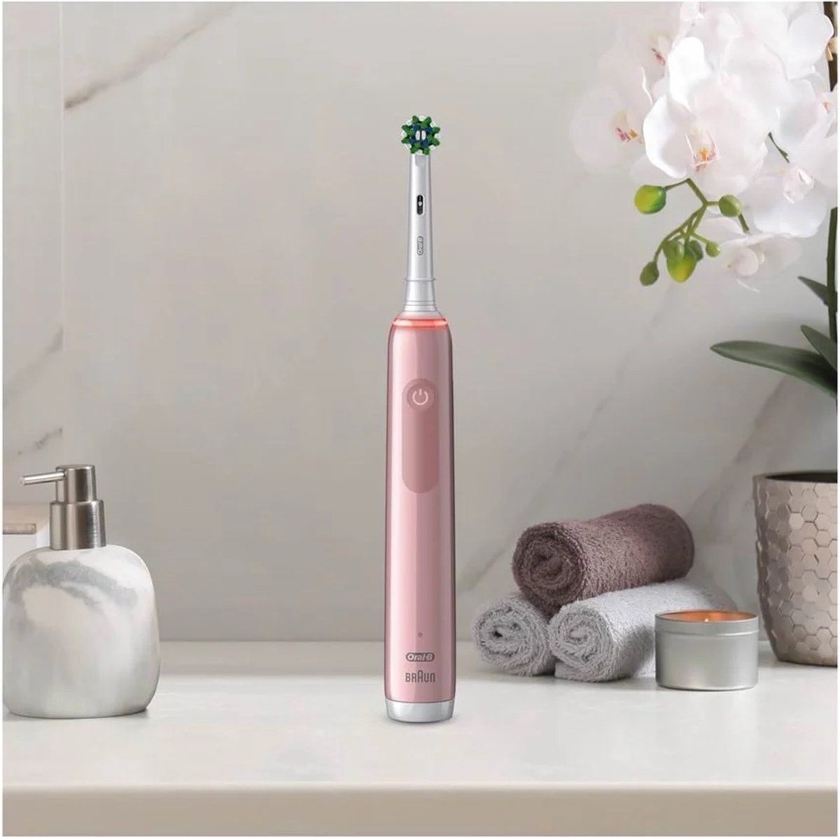 Oral-B Pro 3 3400N elektrische tandenborstel roze