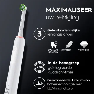 Oral-B Pro 3 3500 Elektrische Tandenborstel Wit