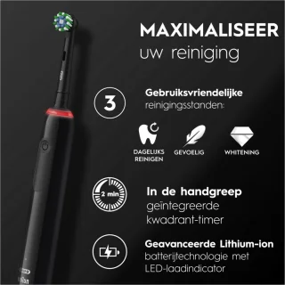 Oral-B Pro 3 3500 Elektrische Tandenborstel Zwart