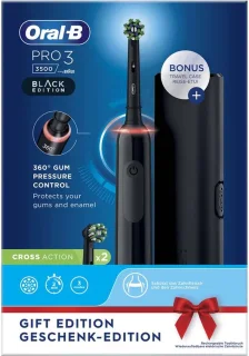 Oral-B Pro 3 3500 Roterende Tandenborstel Zwart Gift Edition