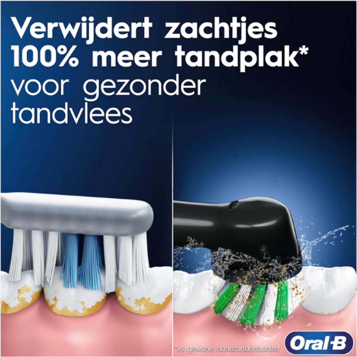 Oral-B Pro 3 3500 Zwart Elektrische Tandenborstel Floral Edition