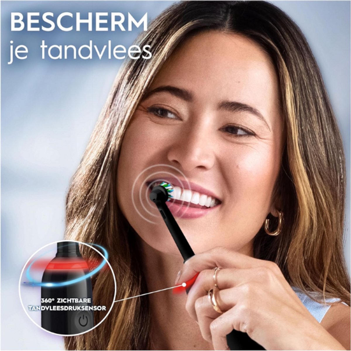 Oral-B Pro 3 3500 Zwart Elektrische Tandenborstel Floral Edition