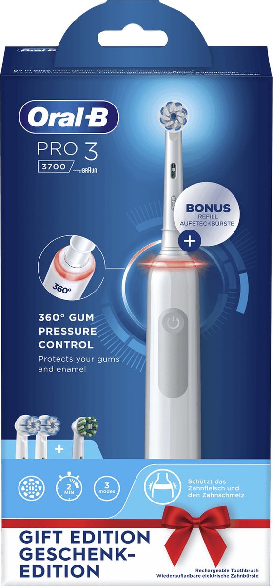 Oral-B PRO 3 3700 Tandenborstel Wit