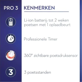 Oral-B Pro 3 3770 elektrische tandenborstel