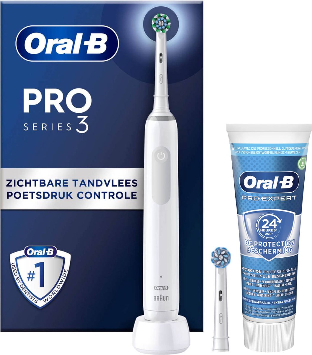 De Oral-B PRO 3 3800 White Pro-Expert Edition elektrische tandenborstel in één oogopslag