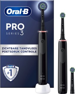 Oral-B Pro 3 3900 Duo Elektrische Tandenborstel Zwart 2-pack