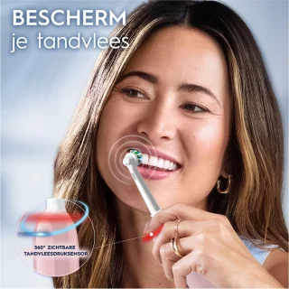 Oral B Pro 3 3900 Duo elektrische tandenborstel zwart en roze