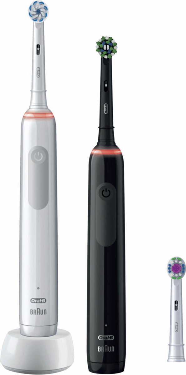 Wat vinden we goed aan de Oral-B Pro 3 3900 Duo Elektrische Tandenborstel Zwart Wit