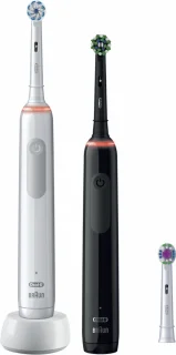 Oral-B Pro 3 3900 Duo Elektrische Tandenborstel Zwart Wit