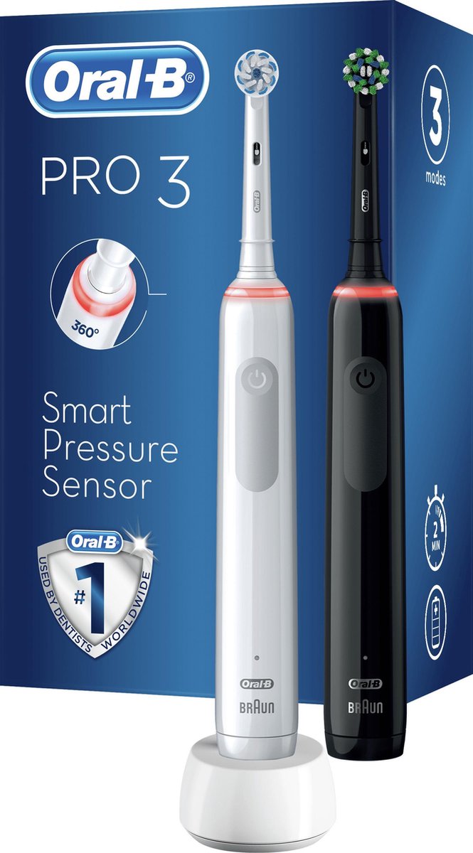 Oral-B Pro 3 3900 Elektrische Tandenborstel Duo