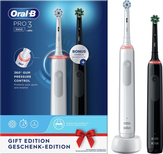 Oral-B Pro 3 3900 Elektrische Tandenborstel Duo