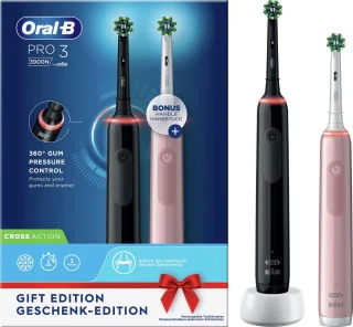 Oral-B Pro 3 3900 Elektrische Tandenborstel Zwart/Roze