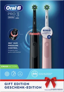 Oral-B Pro 3 3900 Elektrische Tandenborstel Zwart/Roze