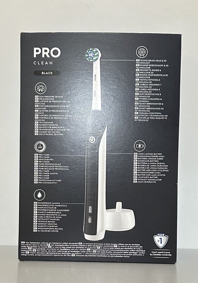 Oral B Pro Clean Black Edition Elektrische Zahnbürste