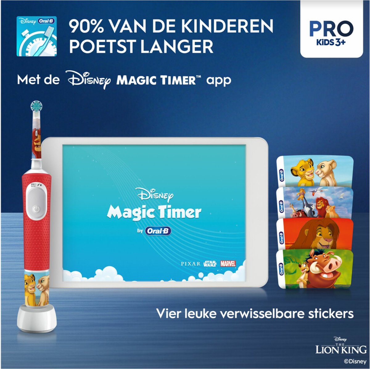 Oral-B Pro Kids Lion King elektrische tandenborstel