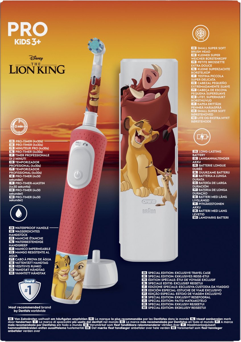 Oral-B Pro Kids The Lion King elektrische tandenborstel