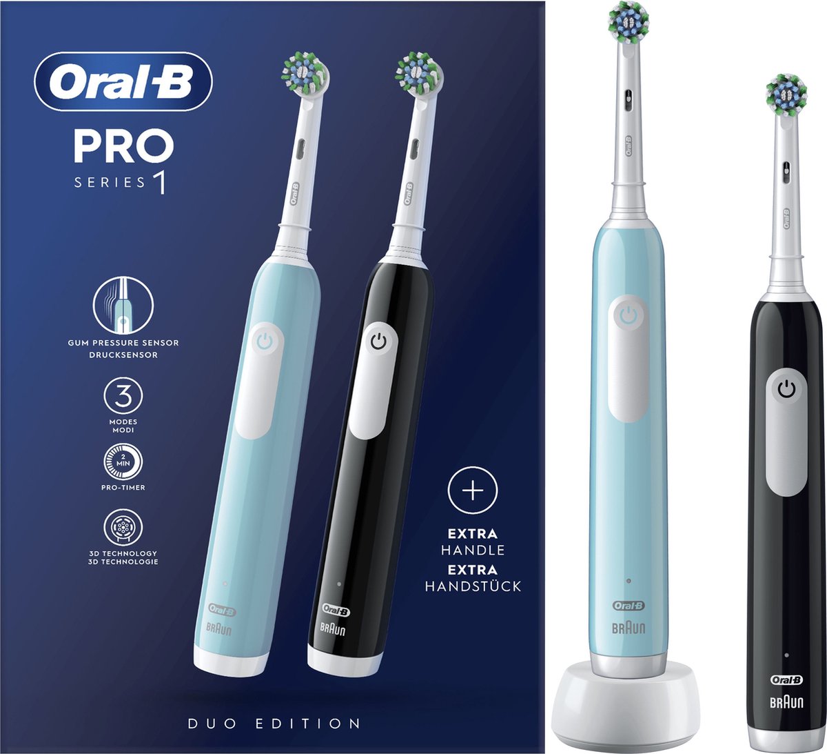 Oral-B Pro Series 1 Elektrische Tandenborstel Blauw/Zwart