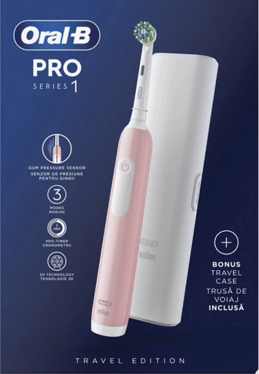 Wat vinden we goed aan de Oral-B PRO Series 1 Pink Elektrische Tandenborstel