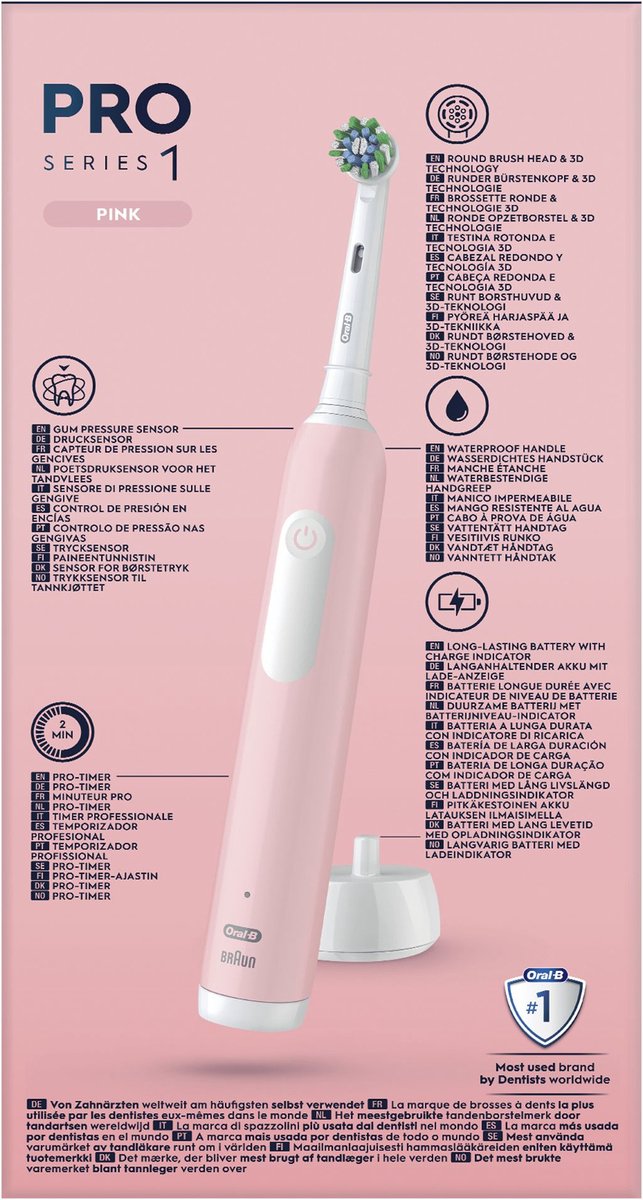 Oral-B Pro Series 1 Tandenborstel Roze