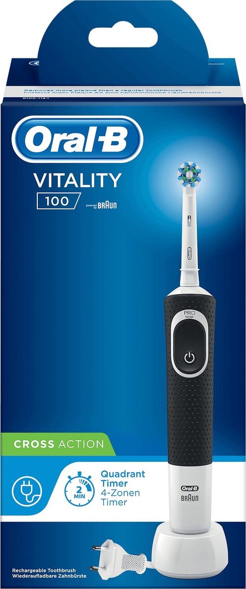 Oral-B Pro Vitality Pure & Clean Elektrische Tandenborstel Black