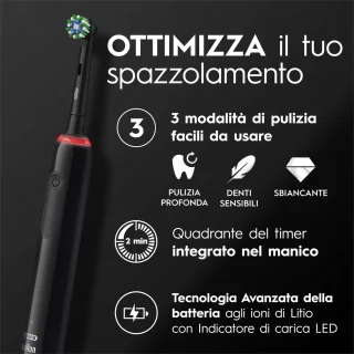 Oral-B Pro3 3000 elektrische tandenborstel inclusief 2 opzetborstels