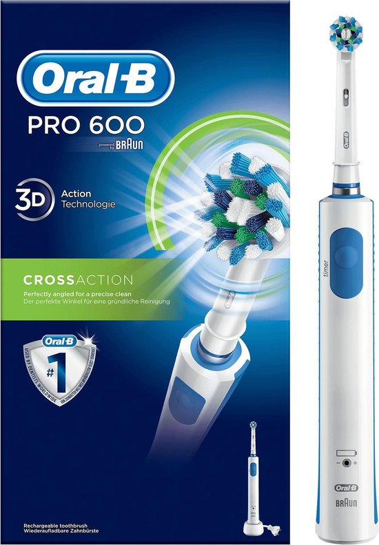 Oral-B PRO600 Cross Action elektrische tandenborstel