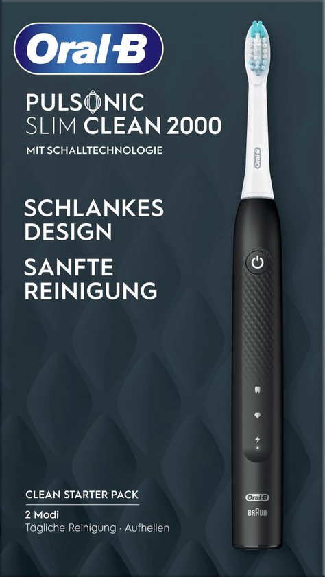 Oral-B Pulsonic Slim Clean 2000 Elektrische tandenborstel Zwart