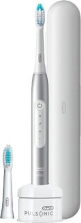 De Oral-B Pulsonic Slim Luxe 4500 sonische tandenborstel Platina in één oogopslag