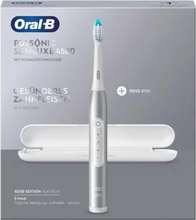 Oral-B Pulsonic Slim Luxe 4500 sonische tandenborstel Platina