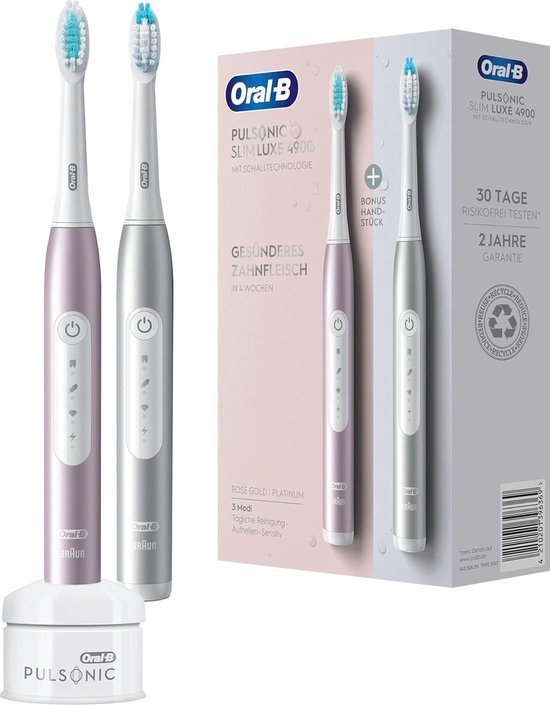 Oral-B Pulsonic Slim Luxe 4900 Duo Platinum/Rosegold