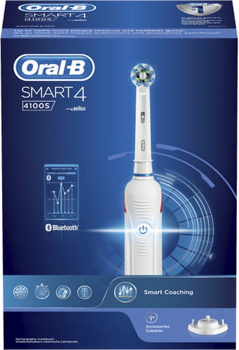 Oral-B Smart 4100S Elektrische Tandenborstel Wit