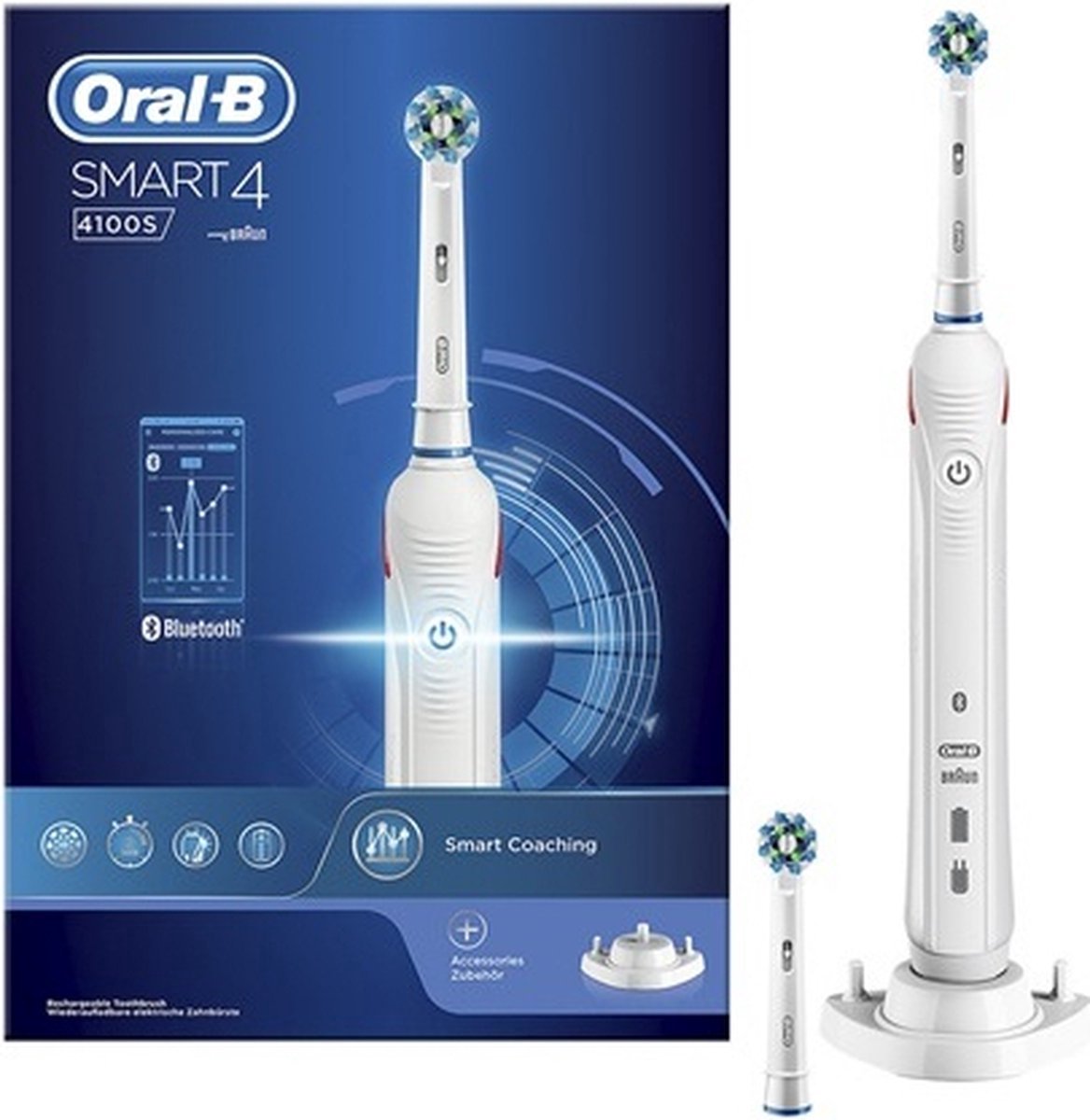 Oral-B Smart 4100S Elektrische Tandenborstel Wit