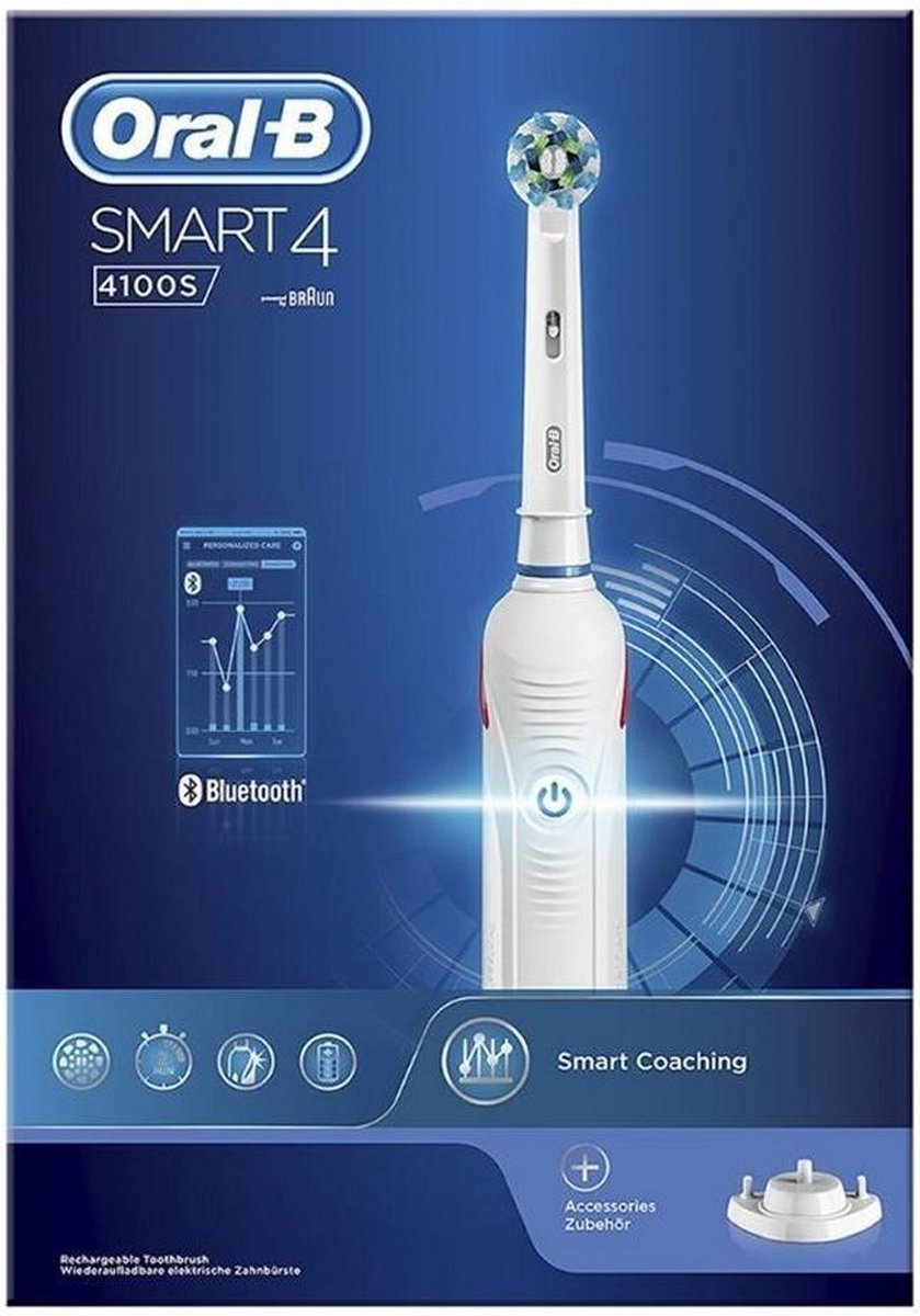 Oral-B Smart 4100S Elektrische Tandenborstel Wit