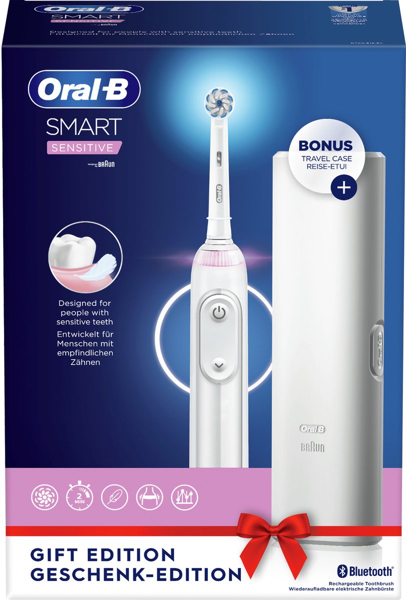 Wat vinden we goed aan de Oral-B Smart Sensitive Elektrische Tandenborstel 1 Handvat 1 Opzetborstel