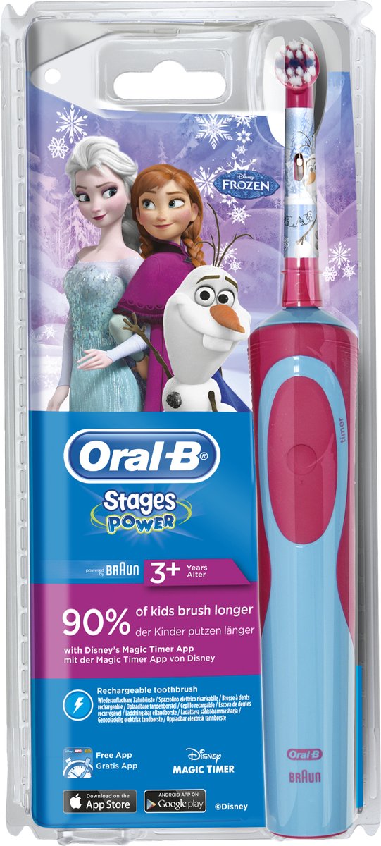 Oral-B Stages Power Kids Frozen Elektrische Tandenborstel Handvat + Opzetborstel