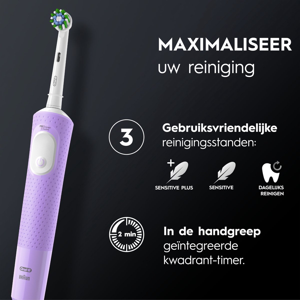 Oral-B Vitality Pro Elektrische Tandenborstel Paars