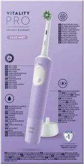 Oral-B Vitality Pro Protect X Clean elektrische tandenborstel Lilac Mist