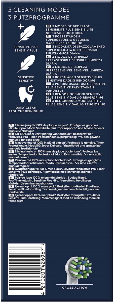 Oral-B Vitality Pro Protect X Clean elektrische tandenborstel Lilac Mist