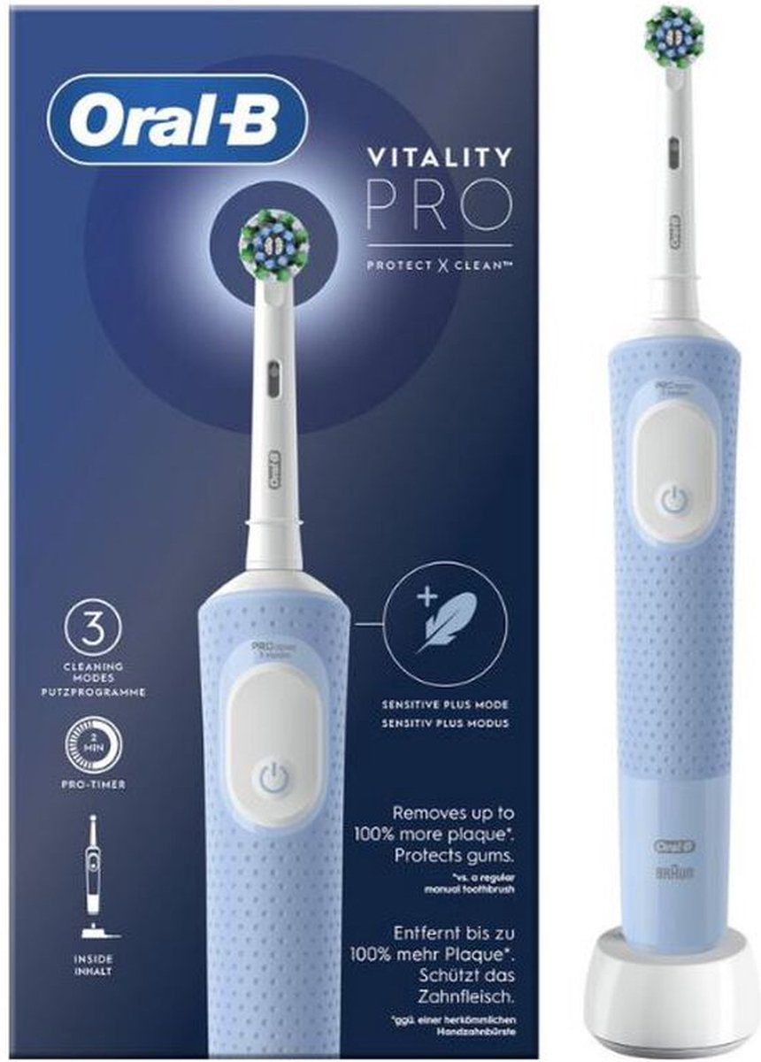 Oral-B Vitality Pro Protect X Clean Elektrische Tandenborstel Vapor Blue