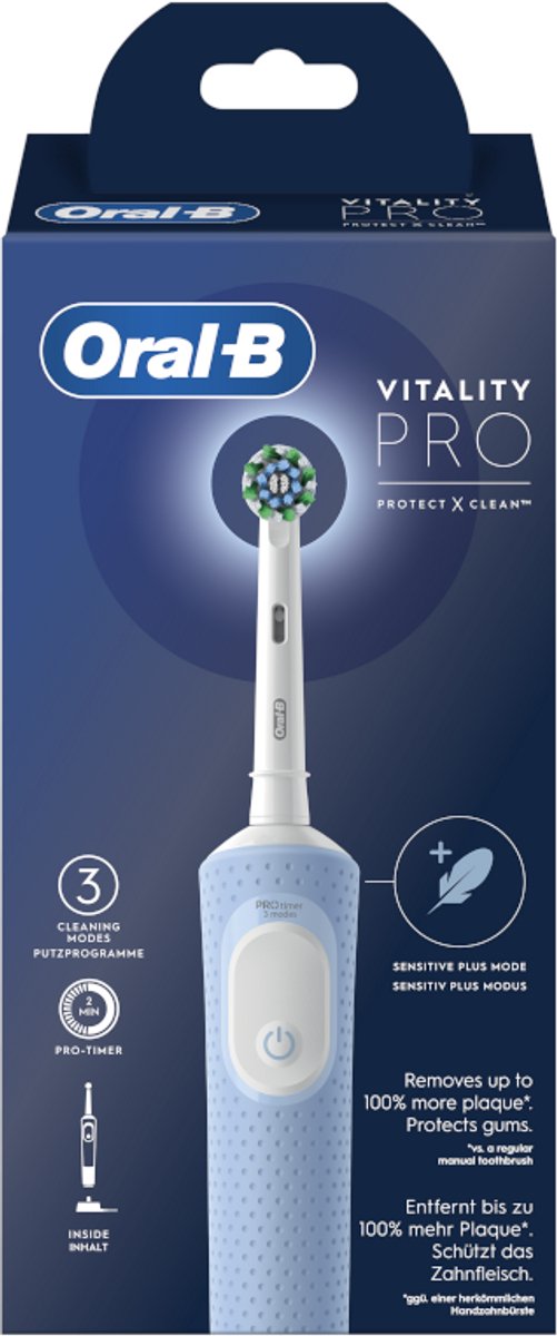 Oral-B Vitality Pro Protect X Clean Elektrische Tandenborstel Vapor Blue